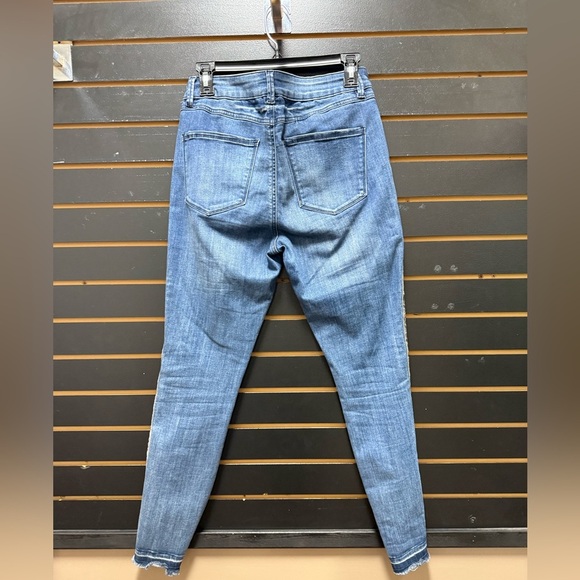 Rewash Mid-Rise Skinny Jeans with Snake Print Side Stripe – W29 L28 - Picture 3 of 3